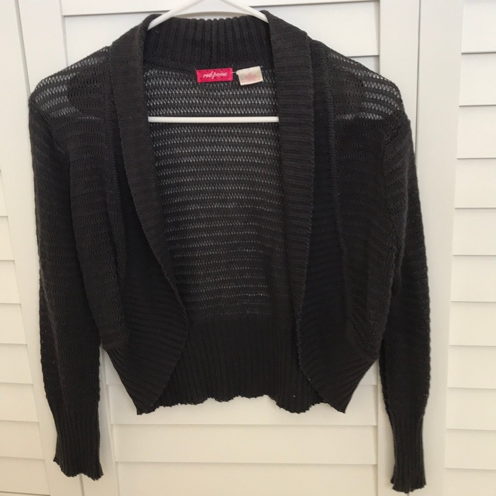 Gray cardigan sweater cover up size medium